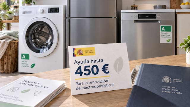 Oficial y confirmado | El Gobierno ofrece ayudas de hasta 450 euros para cambiar la lavadora, nevera o lavavajillas: cómo acceder