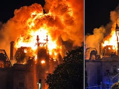 Estallido social en Francia: incendiaron un histórico ayuntamiento de 143 años durante las protestas por el costo de vida