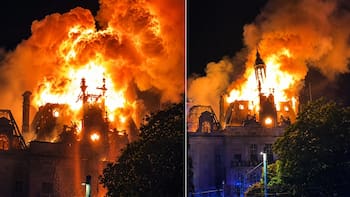 Francia en llamas: incendiaron un histórico ayuntamiento de 143 años durante las protestas por el costo de vida