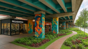 El nuevo bajopuente más completo de la Capital: incorporará peluquería, cafetería, jardines y áreas de ajedrez