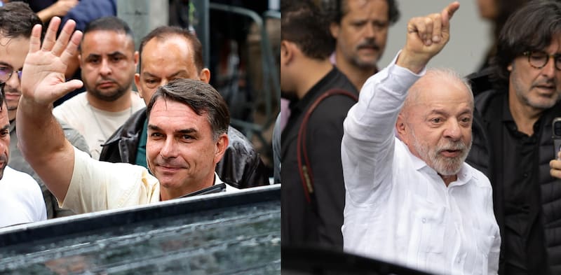 Flavio Bolsonaro y Lula Da Silva se disputan la presidencia en Brasil