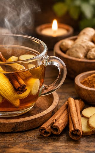 Calentar cáscara de banana, canela y jengibre: por qué lo recomiendan y para qué funciona