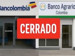 Bancolombia y Banco Agrario cierran la próxima semana: no habrá atención al público en ninguna sede del país