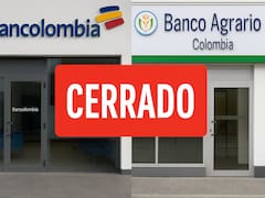 Cierran Banco Agrario y Bancolombia: el Gobierno suspendió todas las sedes durante dos días