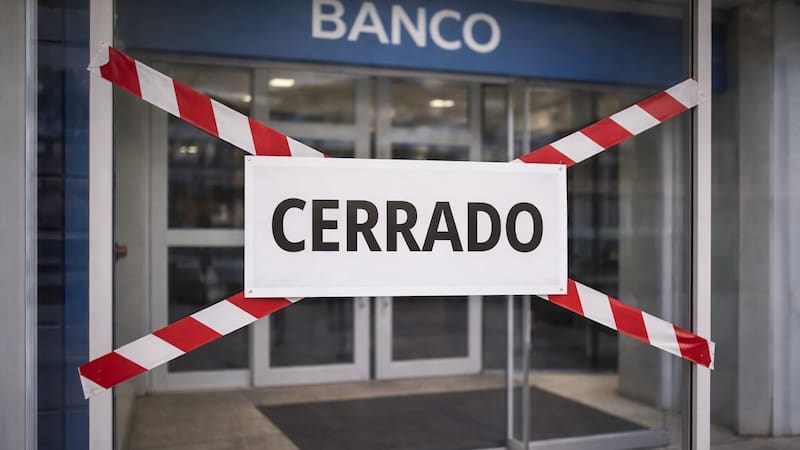 Cierran los bancos en Colombia: todas las entidades financieras permanecerán inactivas durante dos días.