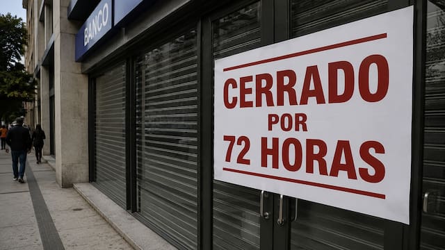 Ya es oficial: confirman cierre masivo de bancos en todo el país y las operaciones se cancelan por 72 horas