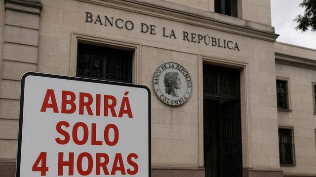 Ya es oficial | El Banco de la República cambiará su horario de atención durante tres días: abrirá solo 4 horas