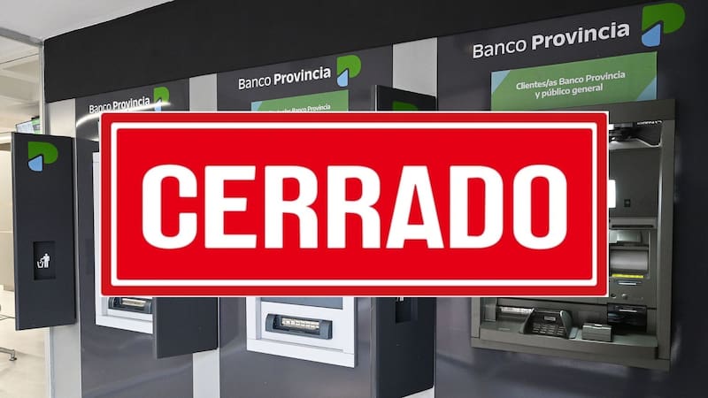 Algunas sucursales del Banco Provincia permanecerán cerradas durante el 10, 14, 20 y 21 de agosto. (Fuente: Banco Provincia)