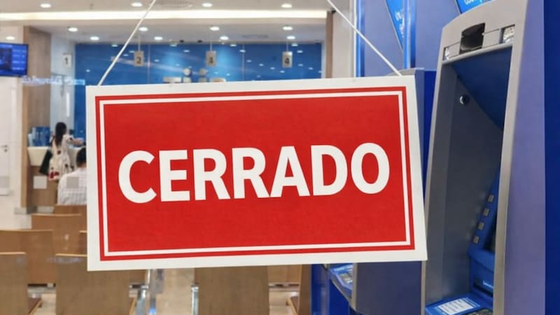 Cierran todos los bancos del país este lunes: no habrá atención presencial en ninguna sucursal.