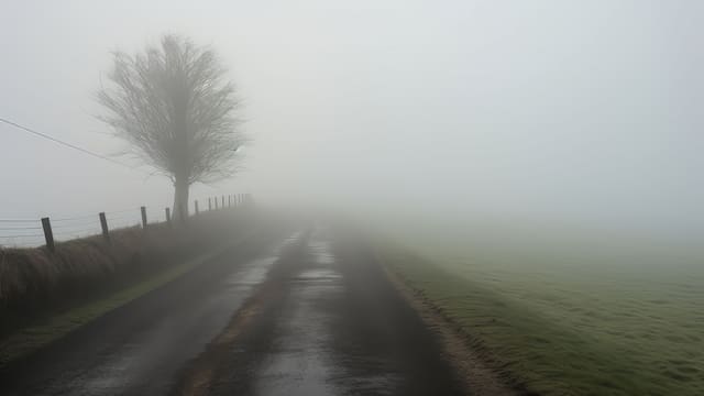 Cuatro lesionados en dos choques sobre ruta 5 en medio de una intensa niebla advertida por Inumet
