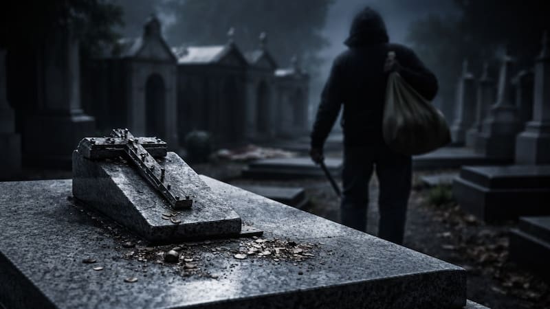 Bandas criminales roban cementerios en España para encontrar un valioso tesoro que es codiciado en el mercado. Foto: ChatGPT