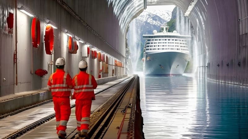 Quieren construir un túnel marítimo para que los barcos atraviesen una montaña de punta a punta en una de las zonas más peligrosas para la navegación: el proyecto aún está en planificación.