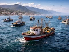 Alarma en el mundo: China coloca miles de barcos frente a esta potencia y no son lo que parecen