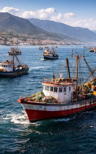Alarma en el mundo: China coloca miles de barcos frente a esta potencia y no son lo que parecen