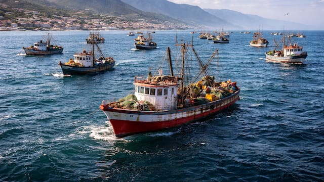 Alarma en el mundo: China coloca miles de barcos frente a esta potencia y no son lo que parecen