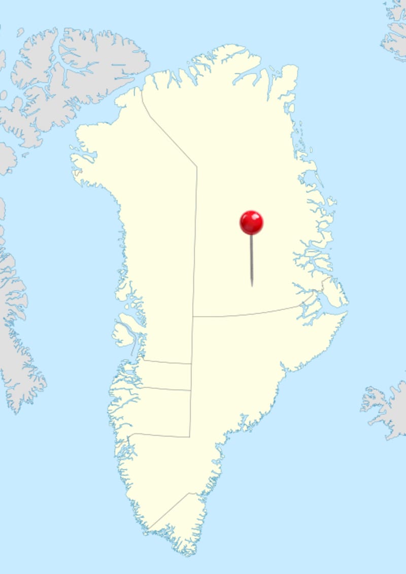 La base militar queda en Groenlandia.