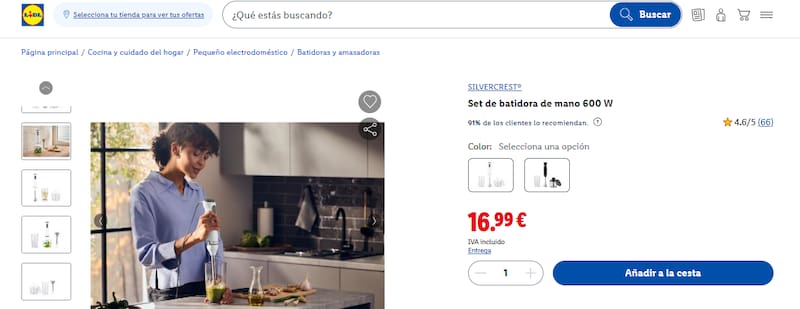 Este nuevo electrodoméstico de Lidl es multifunción: tritura y pica los alimentos en pocos minutos.