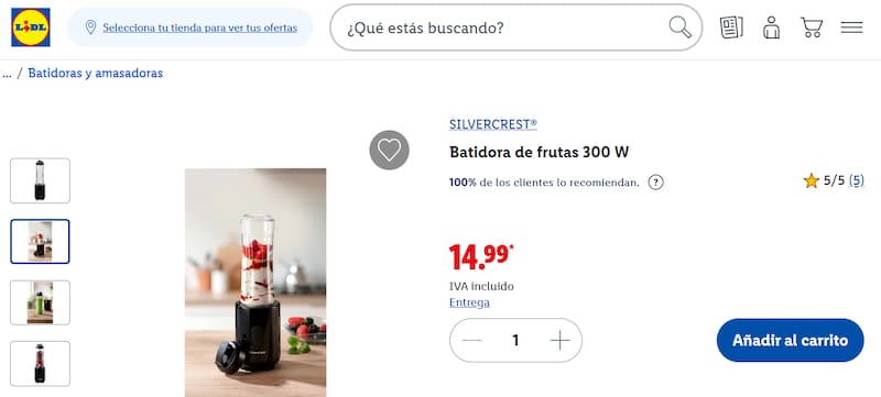 Se despiden las batidoras: este nuevo electrodoméstico de Lidl prepara bebidas frescas de frutas en minutos.