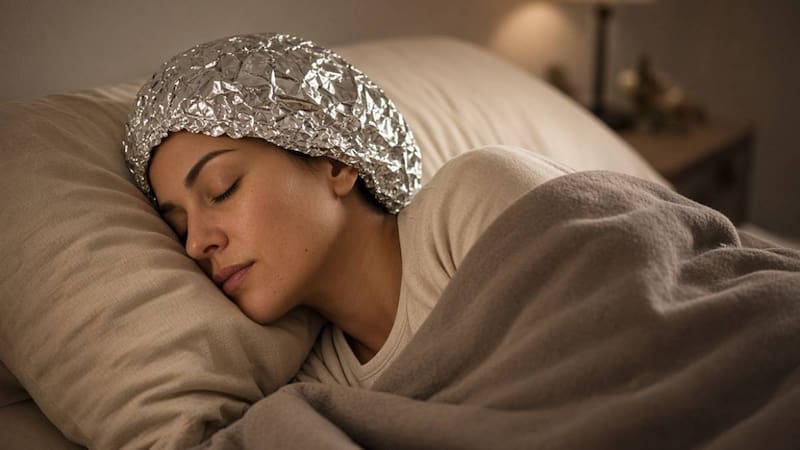 Cómo usar el papel alumunio para dormir