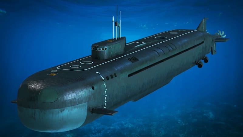 Así luce el submarino nuclear Belgorod. Fuente: CC 4.0