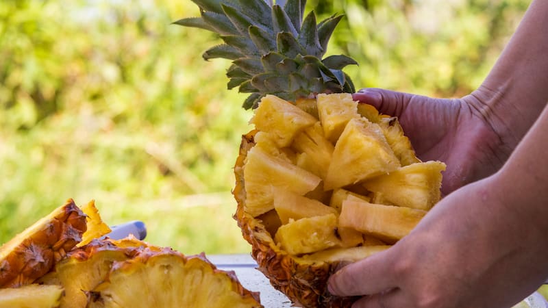 Trozos de piña