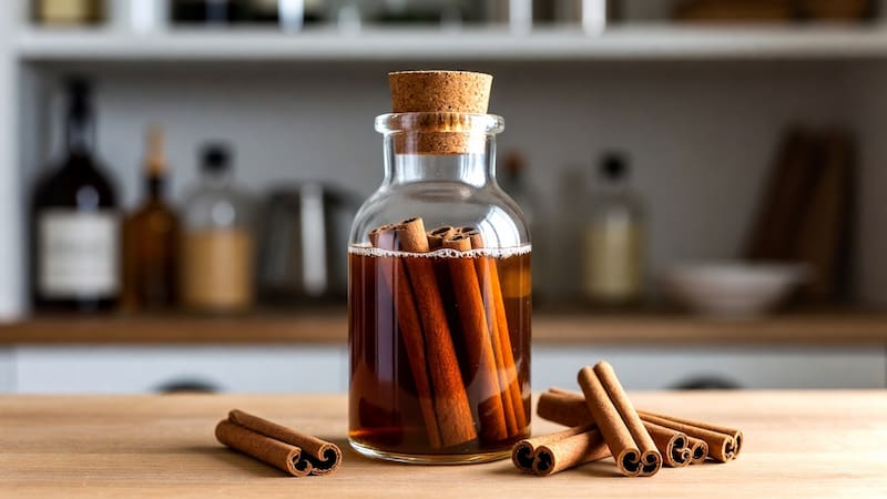 ¿Cómo hacer la mezcla del vinagre con la canela?