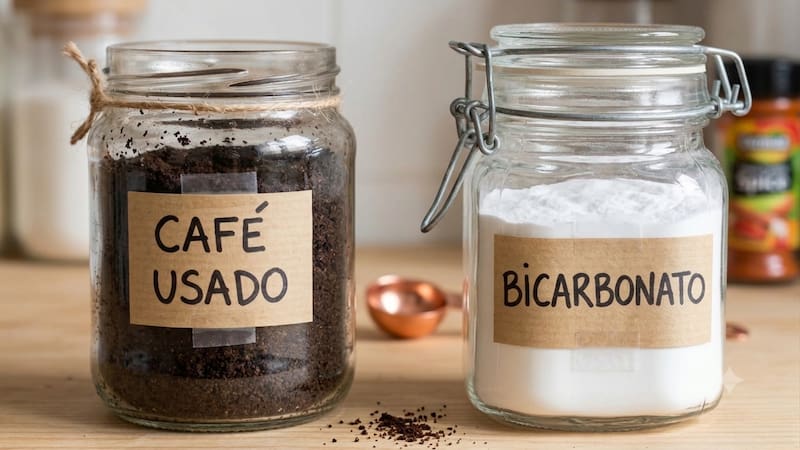 Mezclar café usado con bicarbonato en un frasco: para qué sirve y por qué lo recomiendan