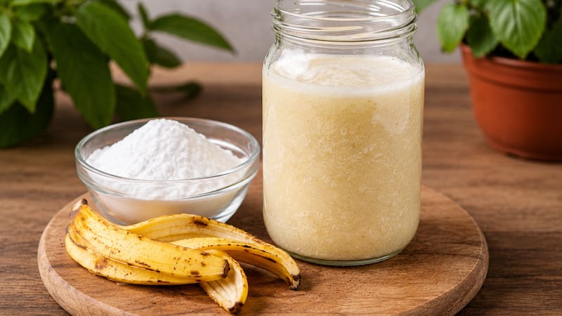 truco casero de banana y bicarbonato de sodio