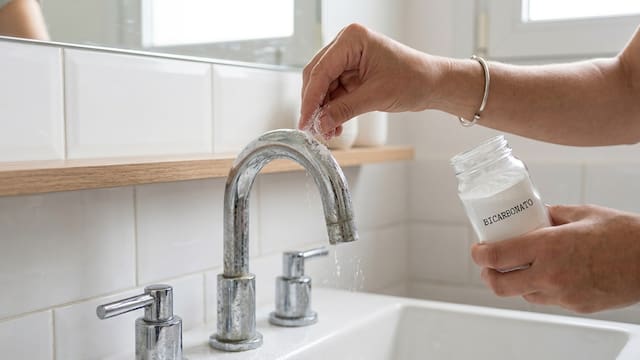 Echar bicarbonato sobre las canillas y grifos de la casa: para qué sirve y cuáles son sus beneficios