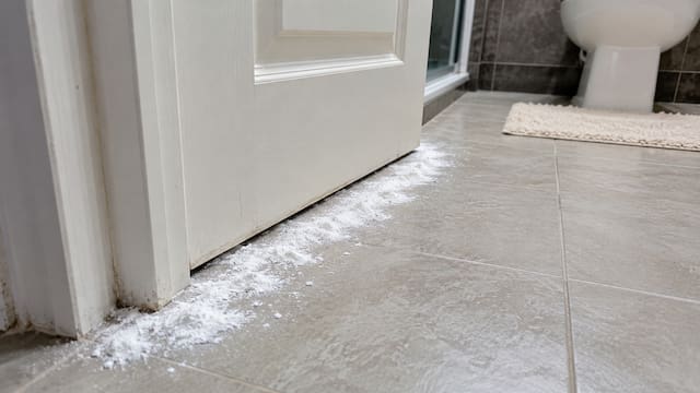 Poner bicarbonato de sodio alrededor de la puerta del baño: para qué sirve y por qué lo recomiendan