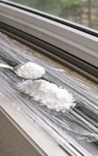 Poner bicarbonato de sodio con una cuchara y papel film en los rieles de la ventana: para qué sirve y por qué lo recomiendan