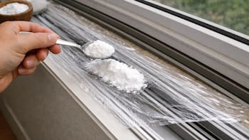 Poner bicarbonato de sodio con una cuchara y papel film en los rieles de la ventana: para qué sirve y por qué lo recomiendan