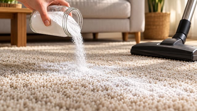 Para qué sirve poner bicarbonato de sodio en la alfombra y cuánto tiempo hay que dejarlo