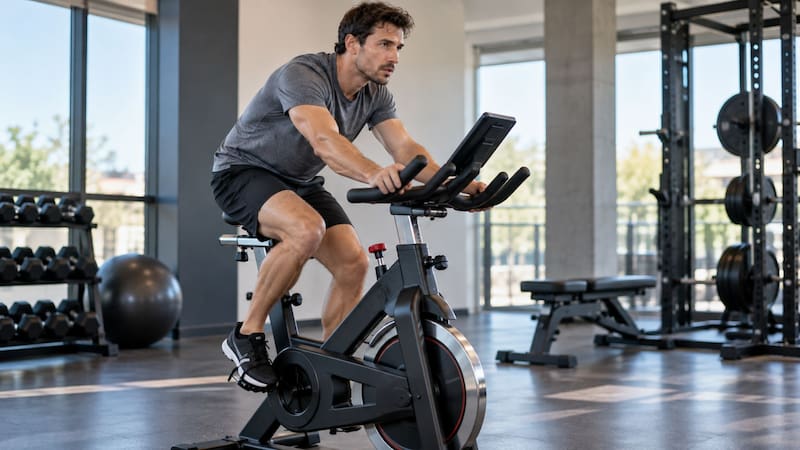 La bicicleta fija puede hacerse varias veces a la semana.