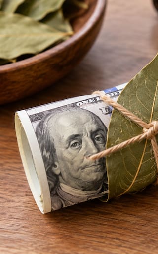 Envolver un billete de dólar con una hoja de laurel: para qué sirve y por qué muchos lo recomiendan