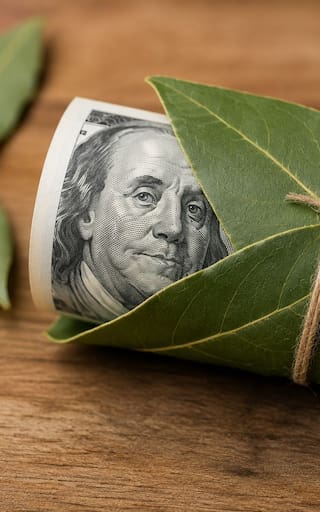 Cubrir un billete de dólar con una hoja de laurel: para qué se usa y por qué muchos lo aconsejan