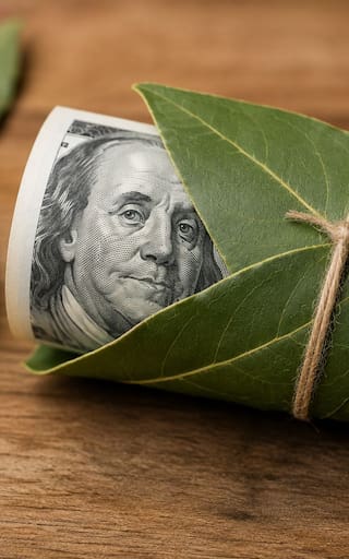 Envolver un billete de dólar con una hoja de laurel: para qué sirve y por qué lo recomiendan
