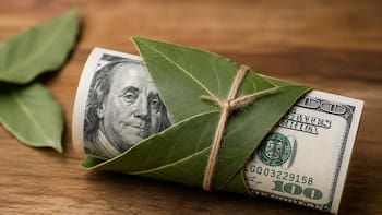 Envolver un billete de dólar con una hoja de laurel: para qué sirve y por qué muchos lo recomiendan