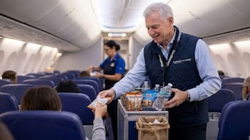 El CEO de una de las mayores aerolíneas del mundo viaja de incógnito, recoge basura y sirve snacks: “Las azafatas no saben quién soy”