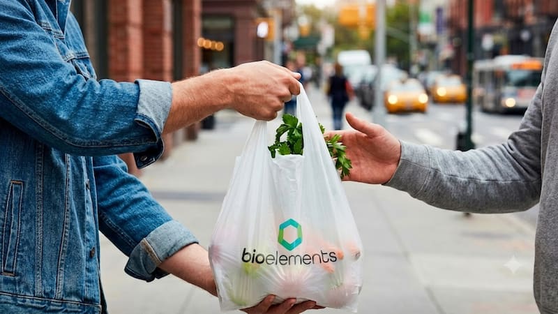 Bolsa biodegradable de Bioelements.