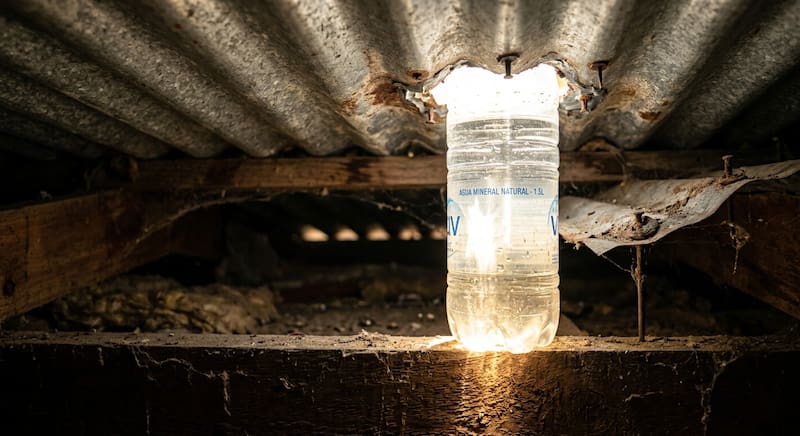 Colocar una botella de plástico con agua en el techo: para qué sirve y por qué se utiliza en la Argentina.