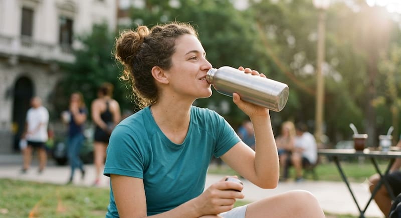 Las botellas de acero inoxidable son las más recomendadas para consumir bebidas diariamente.