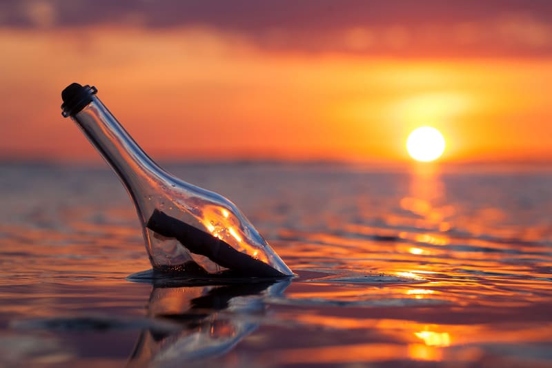 Actualmente es considerado el mensaje en una botella más antiguo hallado hasta ese momento (Fuente: Shutterstock)