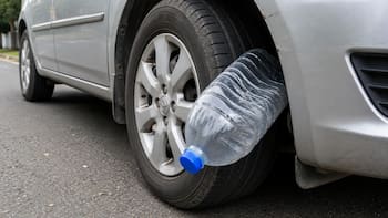 Qué significa encontrar una botella en la rueda del auto y por qué es importante saber cómo actuar