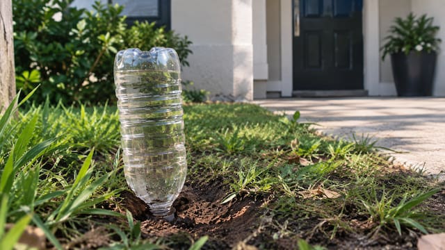 Poner una botella con agua boca abajo en el suelo: por qué lo recomiendan tanto y para qué se usa