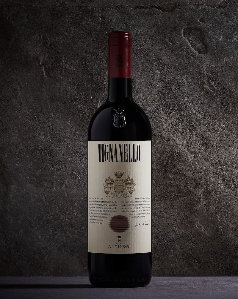 Botellas de Tignanello 2023 de la bodega Marchesi Antinori fueron parte del botín.