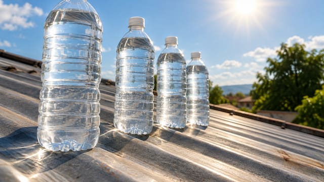 Colocar una botella de plástico con agua en el techo: para qué sirve y por qué se utiliza en más de 30 países