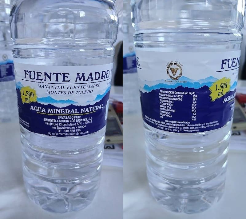 El lote 1 040725 de 1,5 litros de agua Fuente Madre fue distribuido en varias comunidades autónomas antes de la alerta.