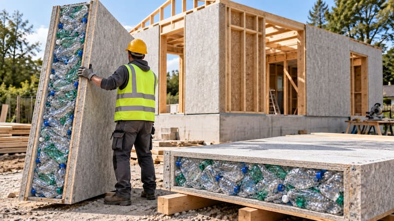 Tiró abajo las reglas de la construcción: recicló 200.000 botellas y levantó una casa en apenas 3 días.