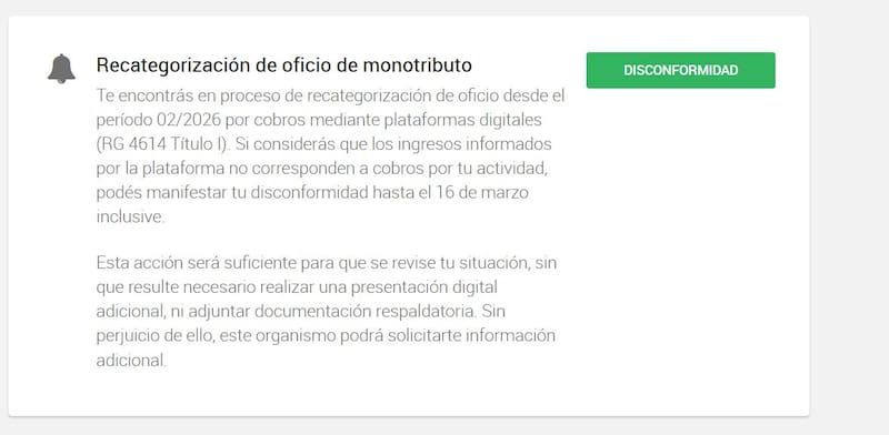 ARCA lanzó una herramienta simplificada para los monotributistas que fueron recategorizados de oficio